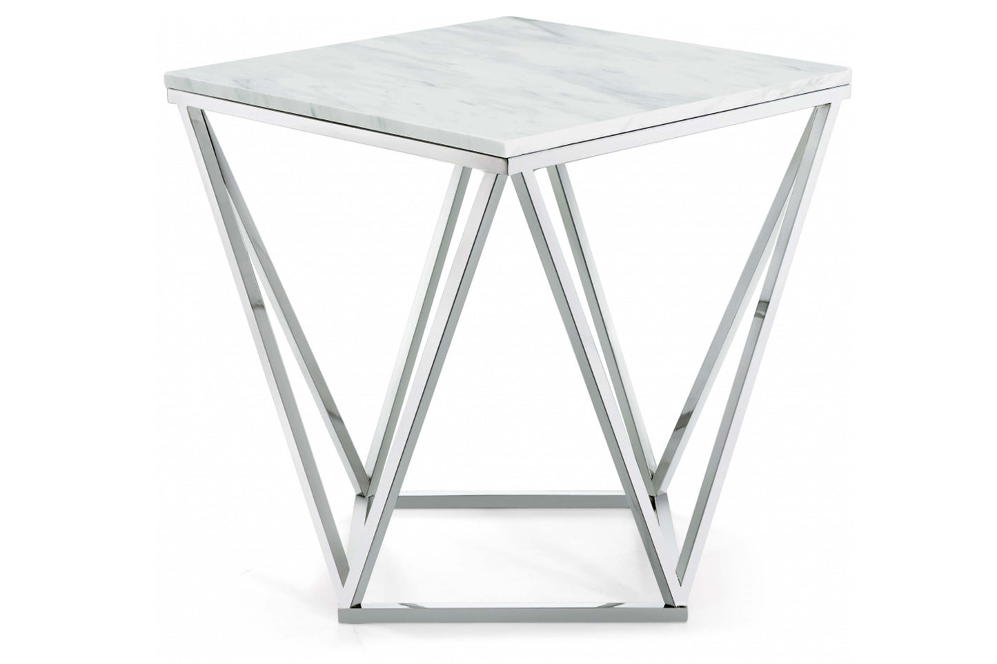 Skyler Chrome End Table SKU: 244-E - Venini Furniture