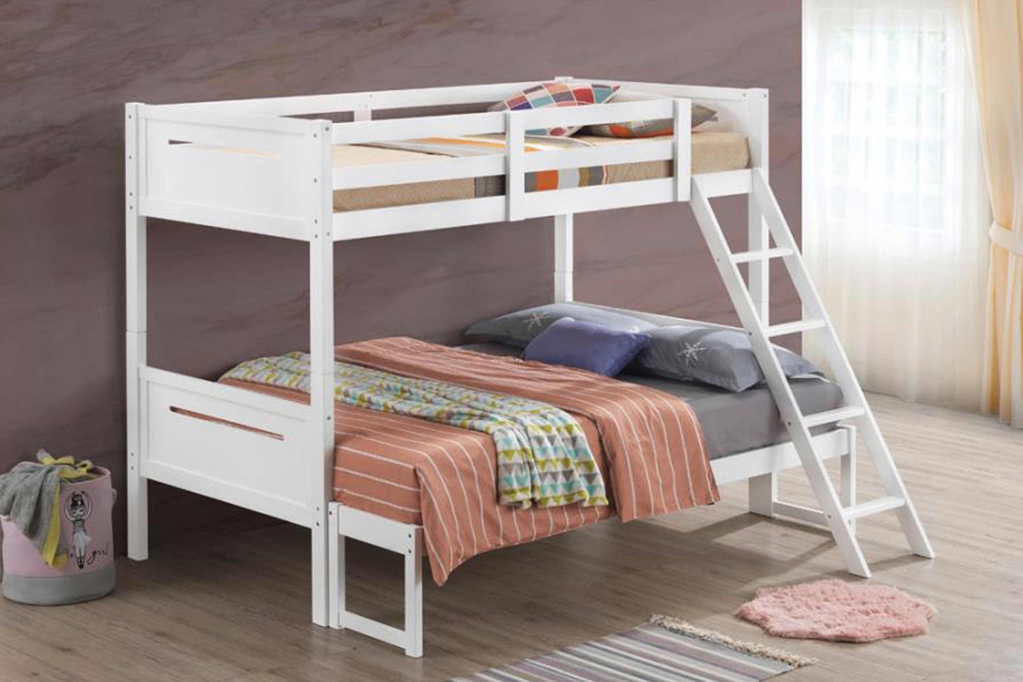 TWIN / FULL BUNK BED MODEL 405052 - Venini Furniture