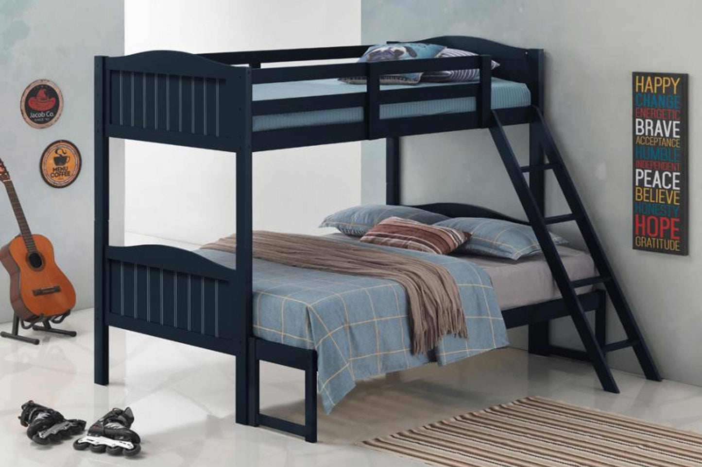 TWIN/FULL BUNK BED MODEL 405054 - Venini Furniture
