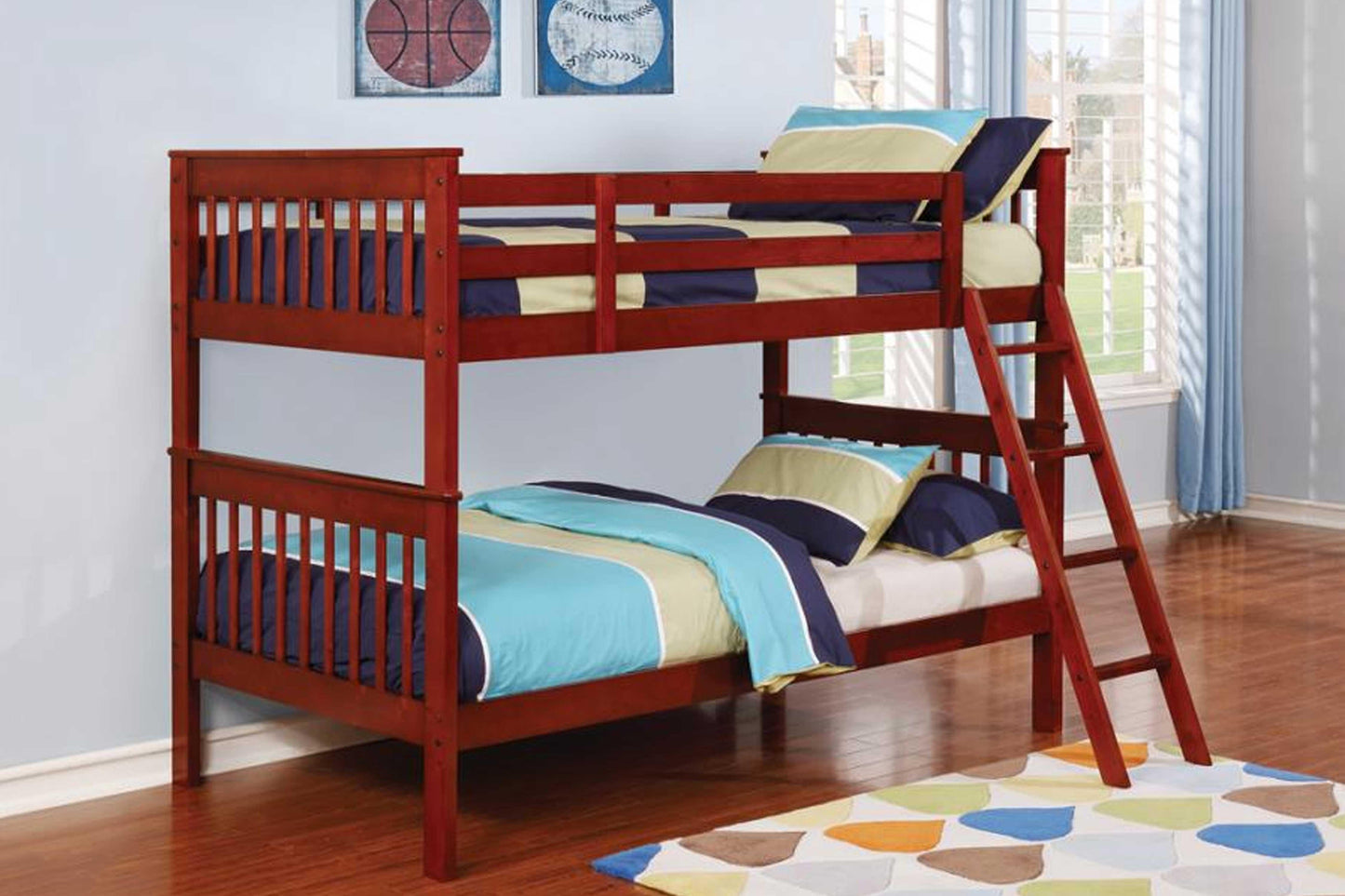 TWIN / TWIN BUNK BED MODEL 460231 - Venini Furniture