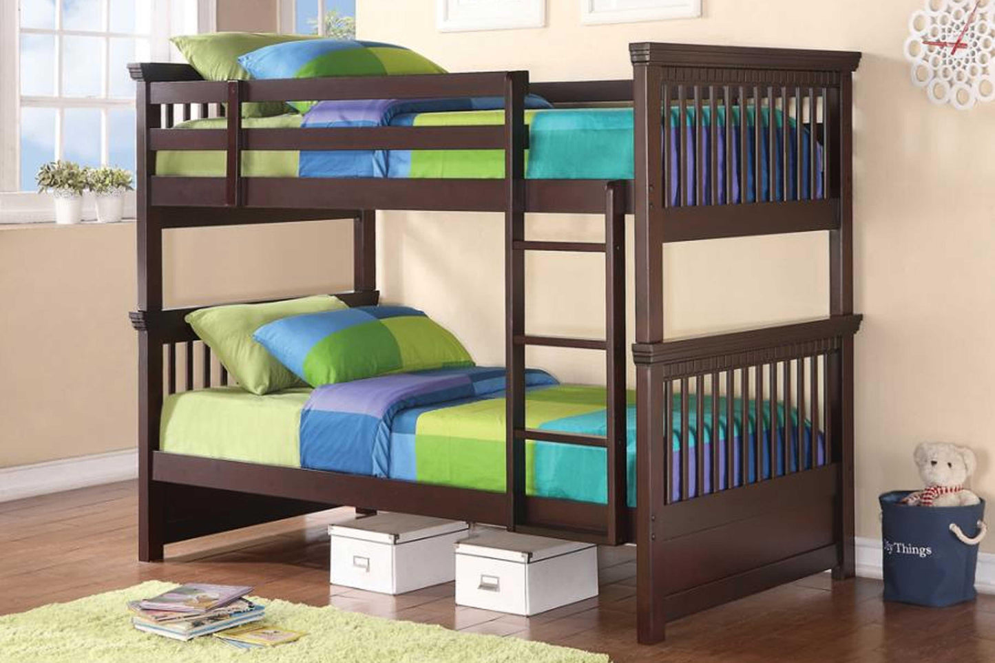 TWIN / TWIN BUNK BED #18460266 - Venini Furniture
