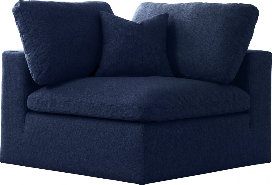 Serene Linen Textured Deluxe Modular Down Filled Cloud-Like Comfort Overstuffed Chair