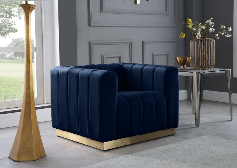Marlon Velvet Chair SKU: 603-C