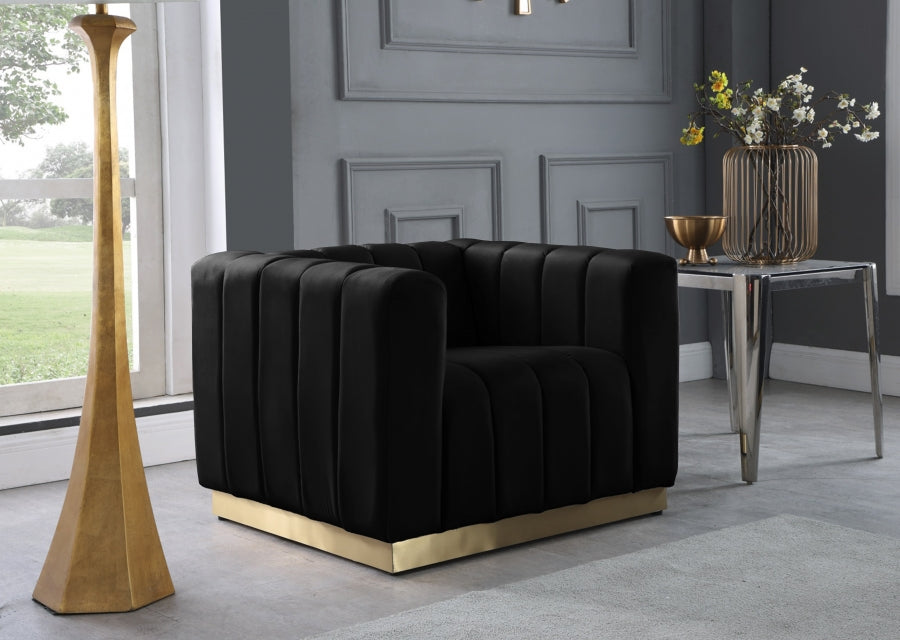 Marlon Velvet Chair SKU: 603-C