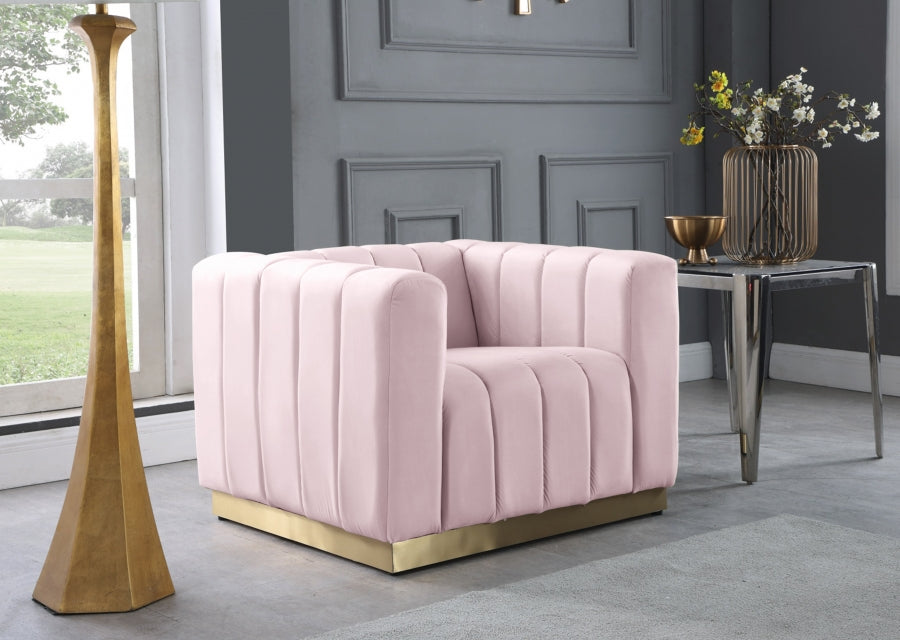 Marlon Velvet Chair SKU: 603-C