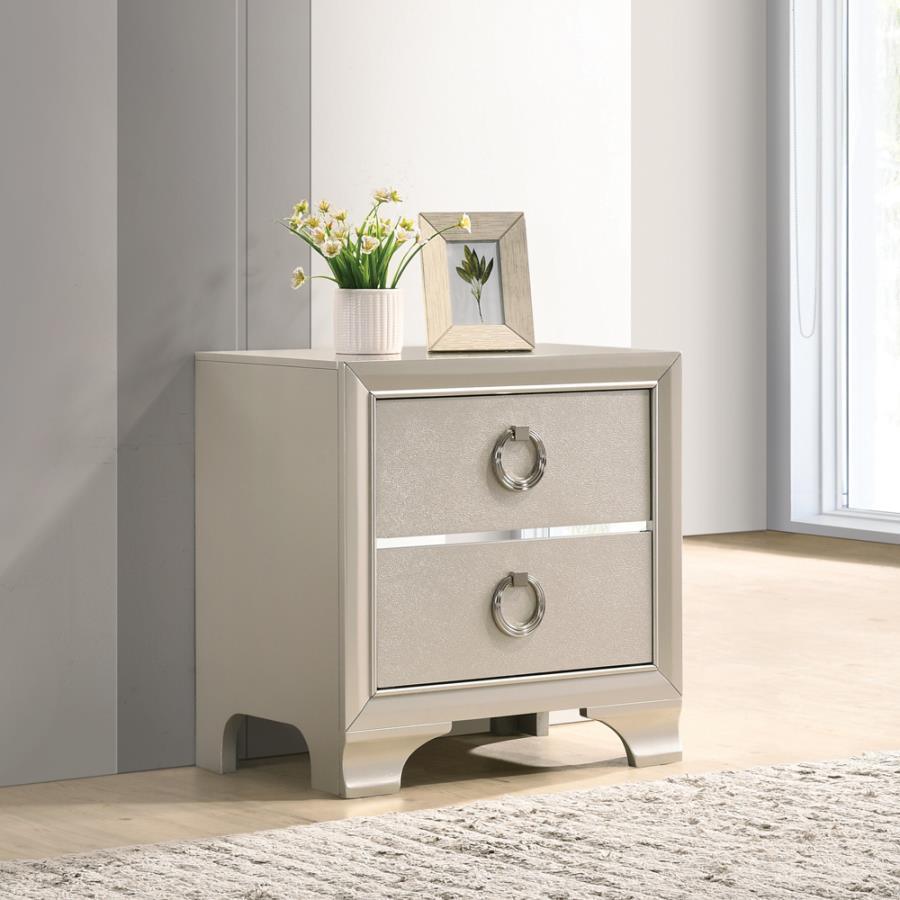 Metallic Nightstand