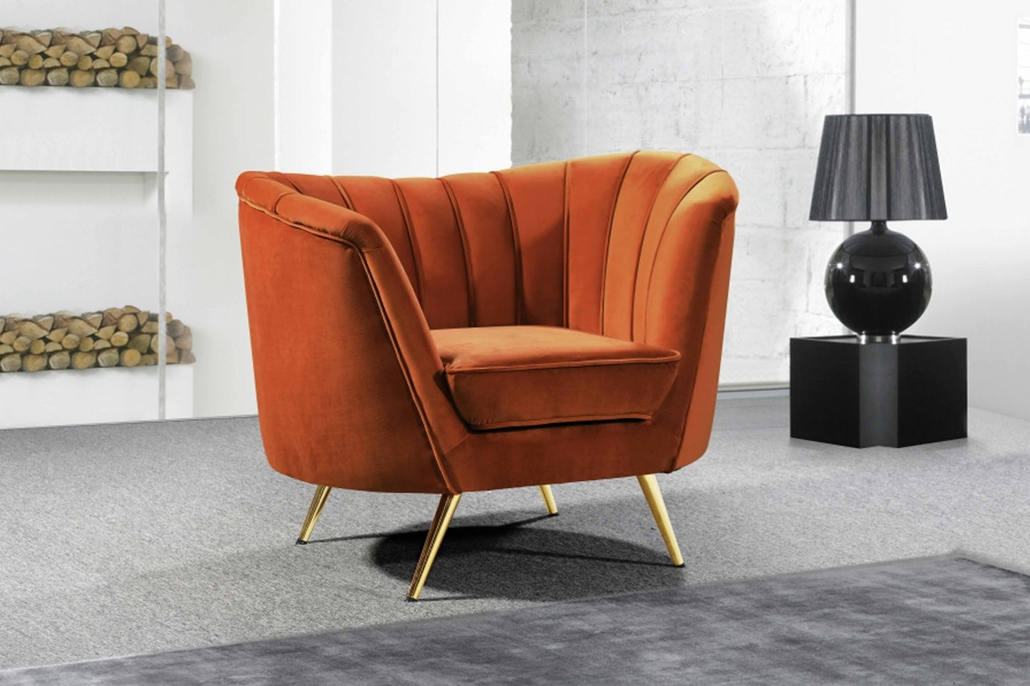 Margo Velvet Chair SKU: 622-C - Venini Furniture