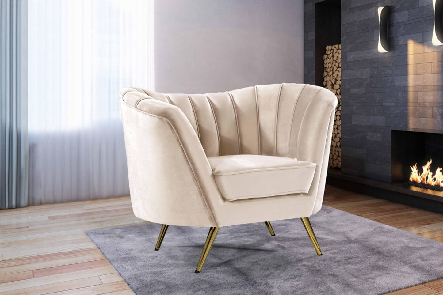 Margo Velvet Chair SKU: 622-C - Venini Furniture