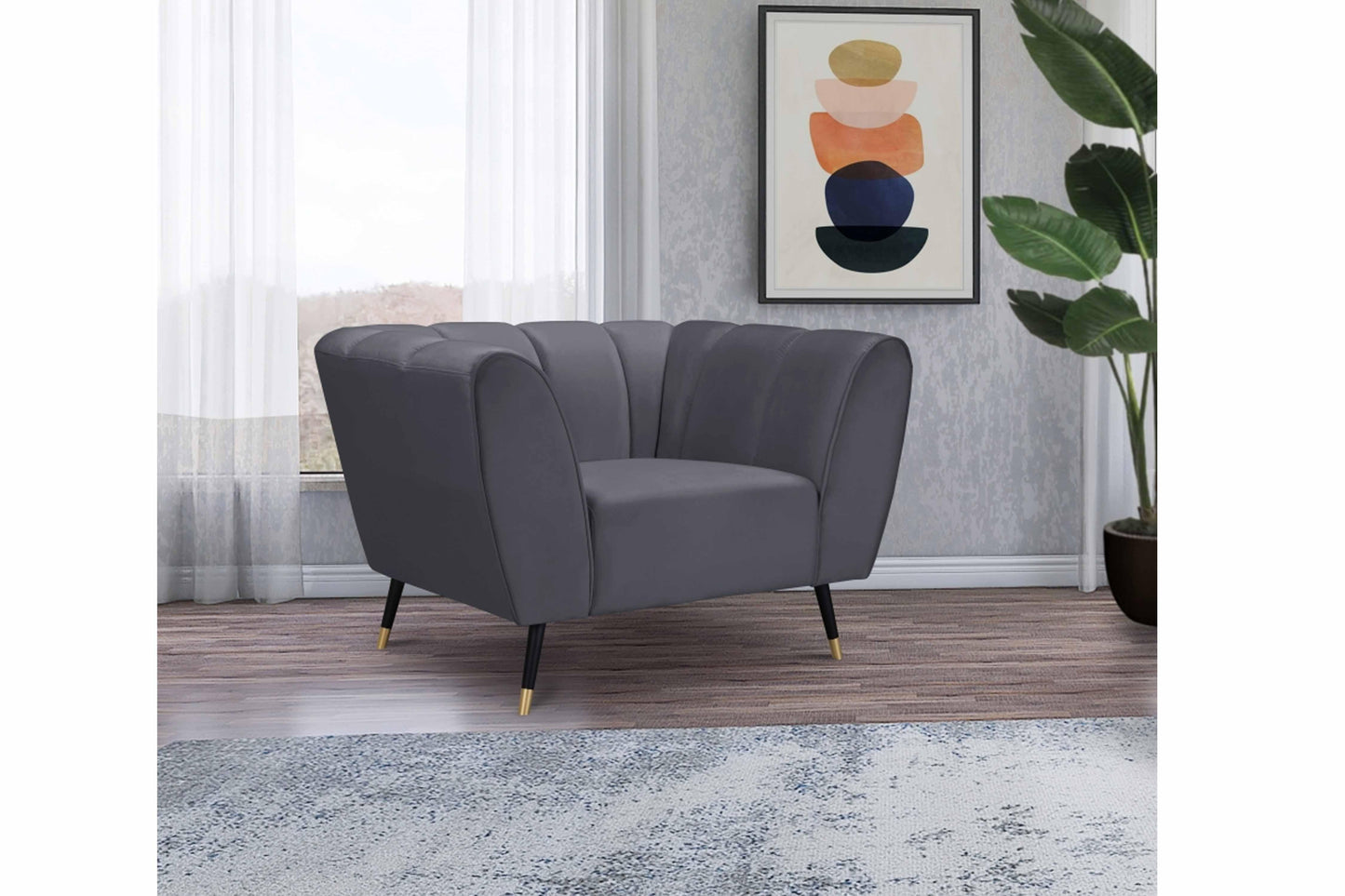 Beaumont Velvet Chair SKU: 626-C - Venini Furniture