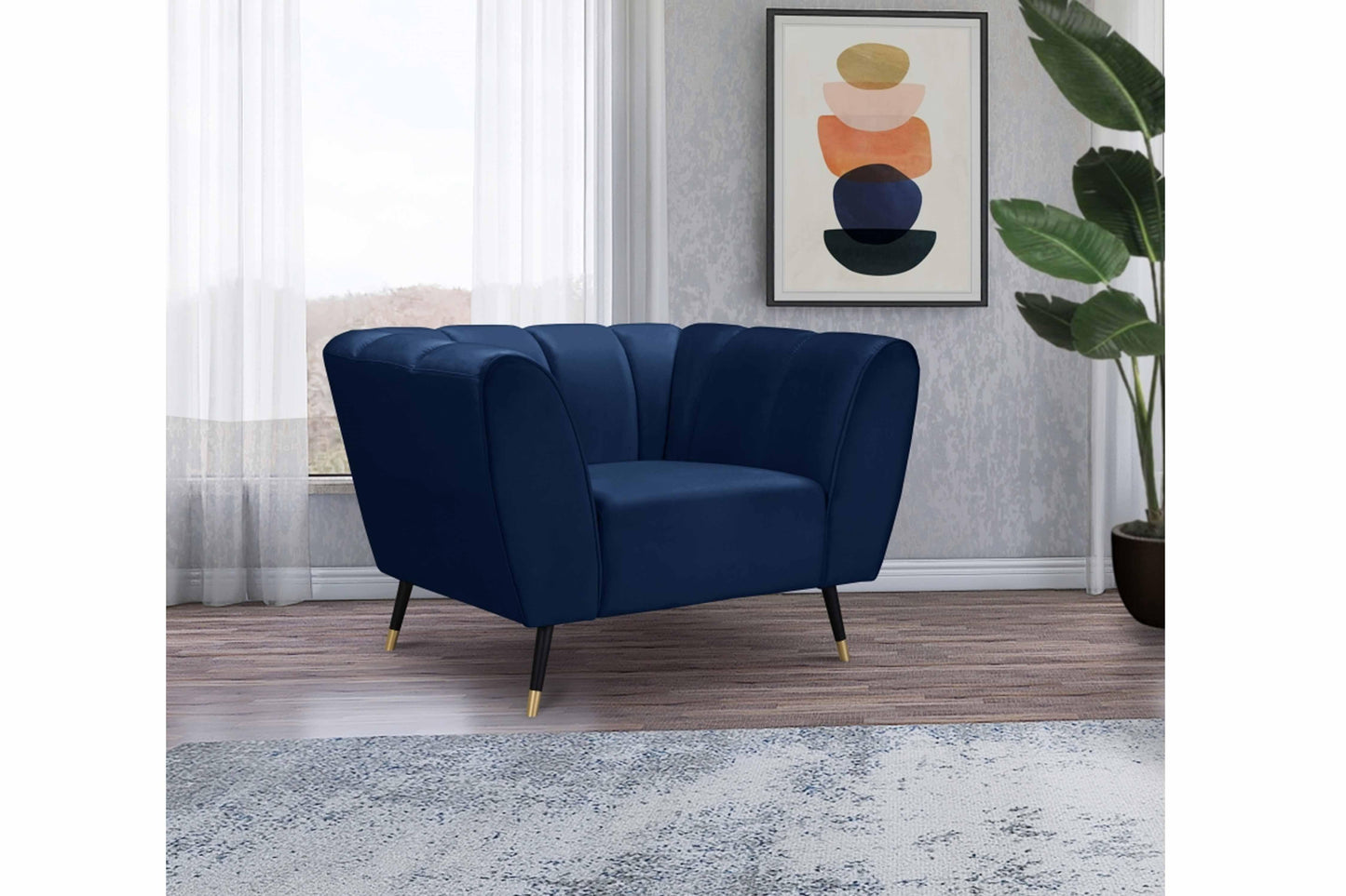 Beaumont Velvet Chair SKU: 626-C - Venini Furniture