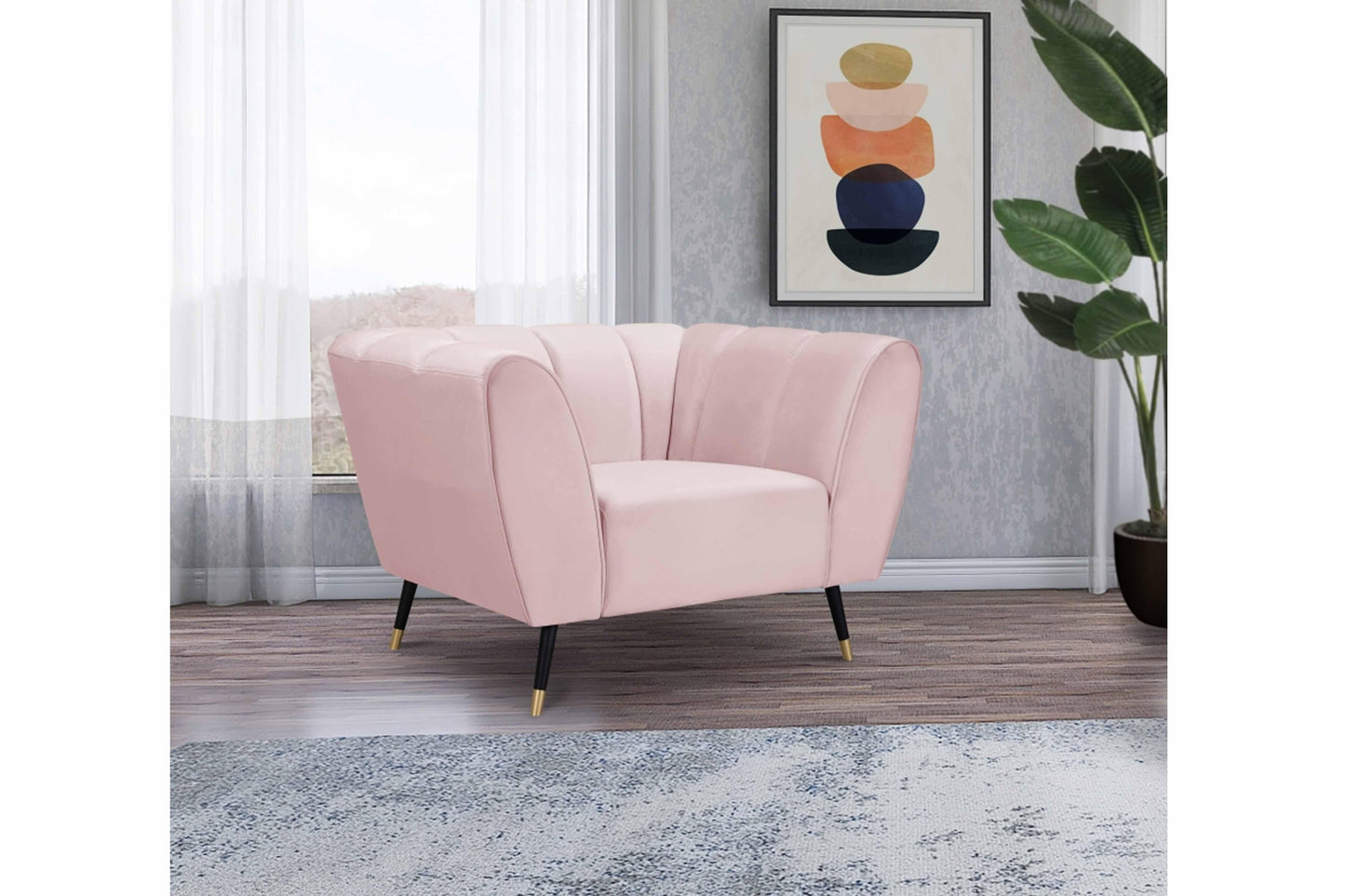 Beaumont Velvet Chair SKU: 626-C - Venini Furniture