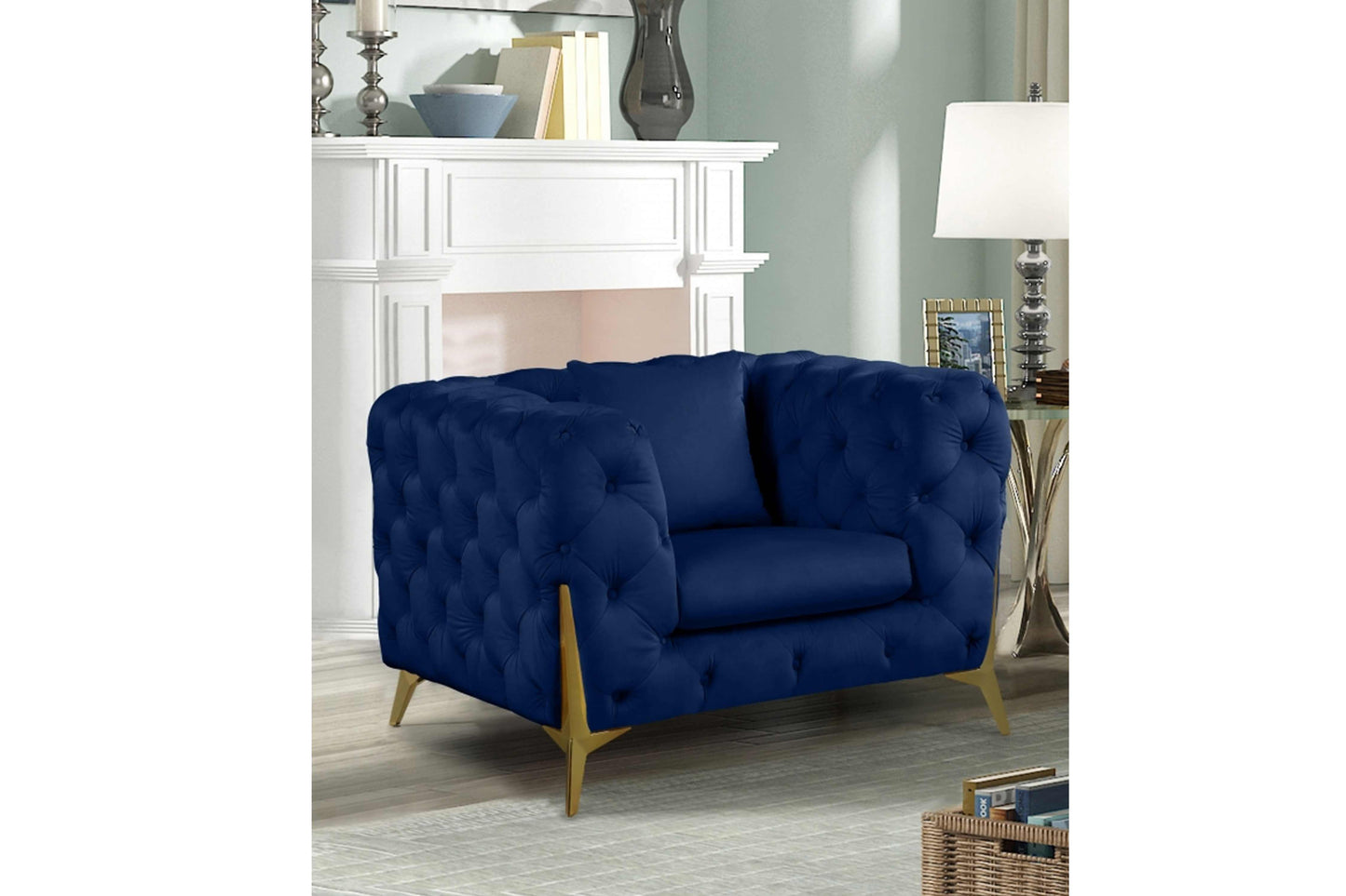 Kingdom Velvet Chair SKU: 695-C - Venini Furniture