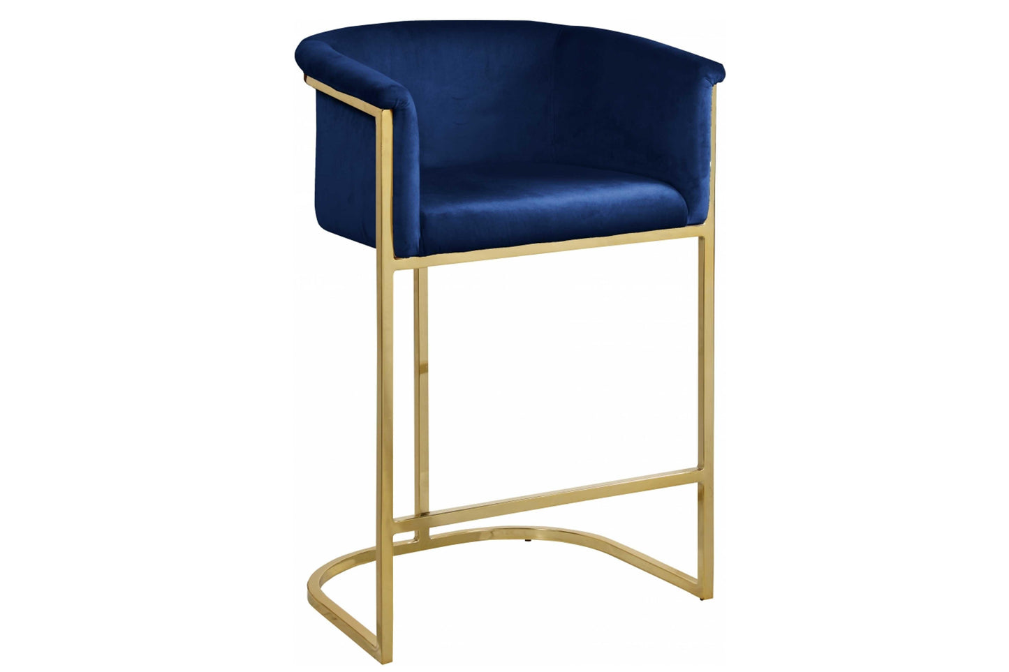Donatella Velvet Counter Stool SKU: 700-C - Venini Furniture