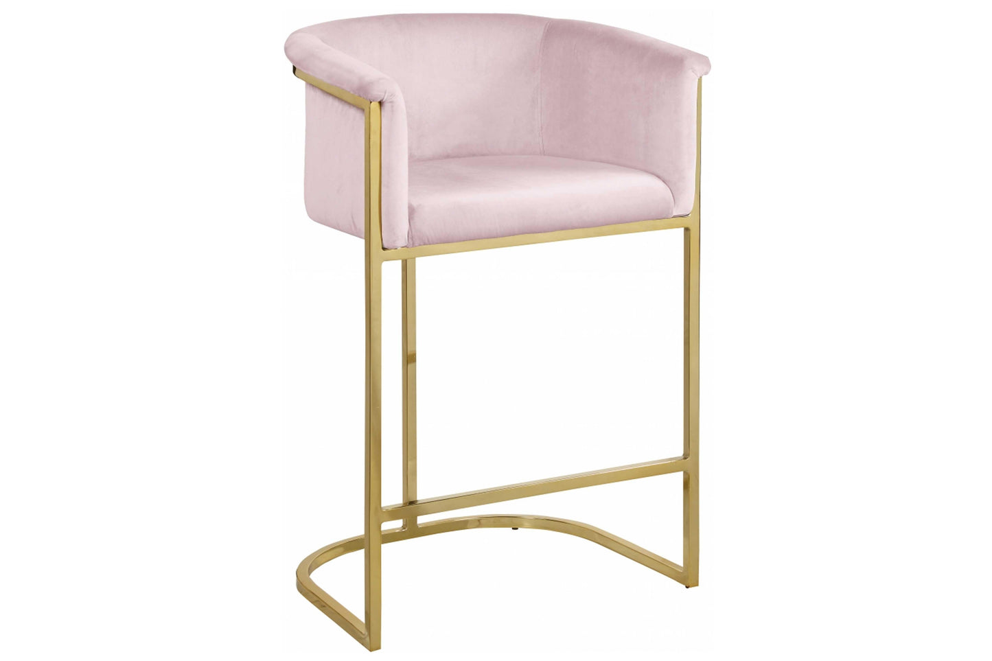 Donatella Velvet Counter Stool SKU: 700-C - Venini Furniture