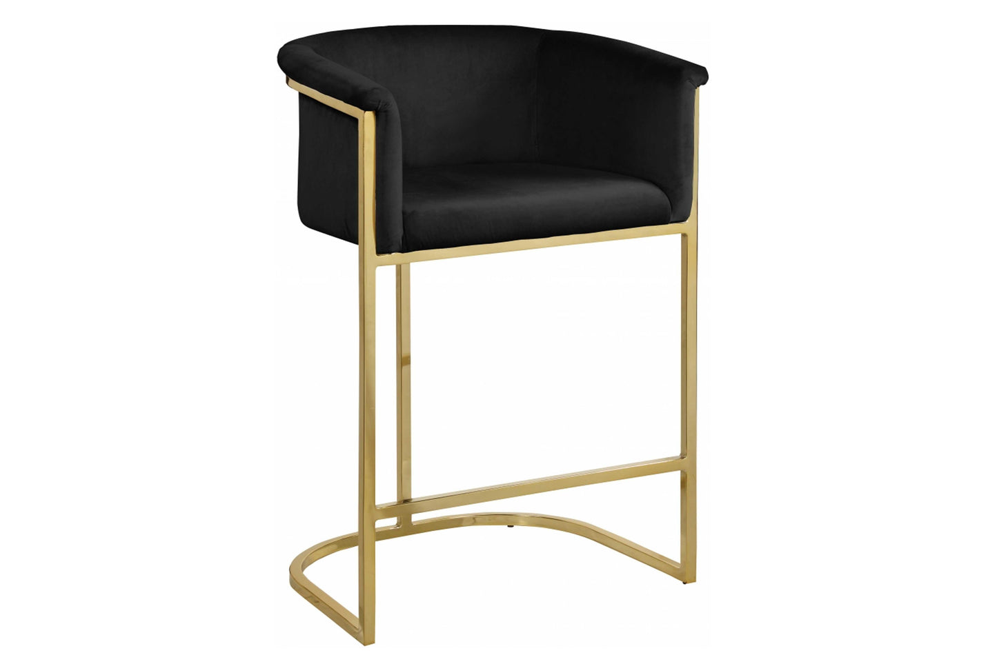 Donatella Velvet Counter Stool SKU: 700-C - Venini Furniture