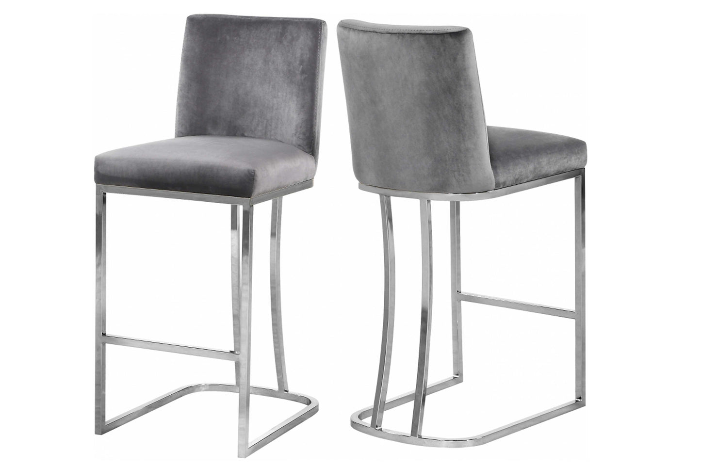 Heidi Velvet Counter Stool SKU: 708-777-C - Venini Furniture