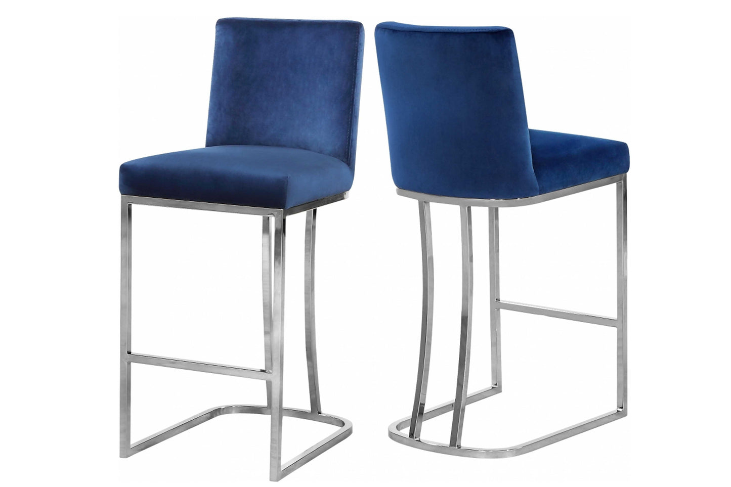 Heidi Velvet Counter Stool SKU: 708-777-C - Venini Furniture