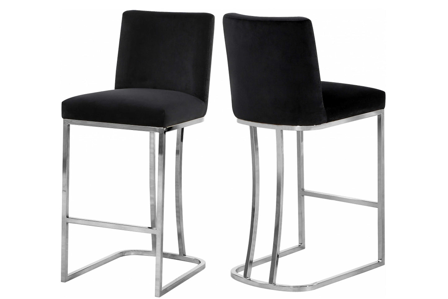 Heidi Velvet Counter Stool SKU: 708-777-C - Venini Furniture
