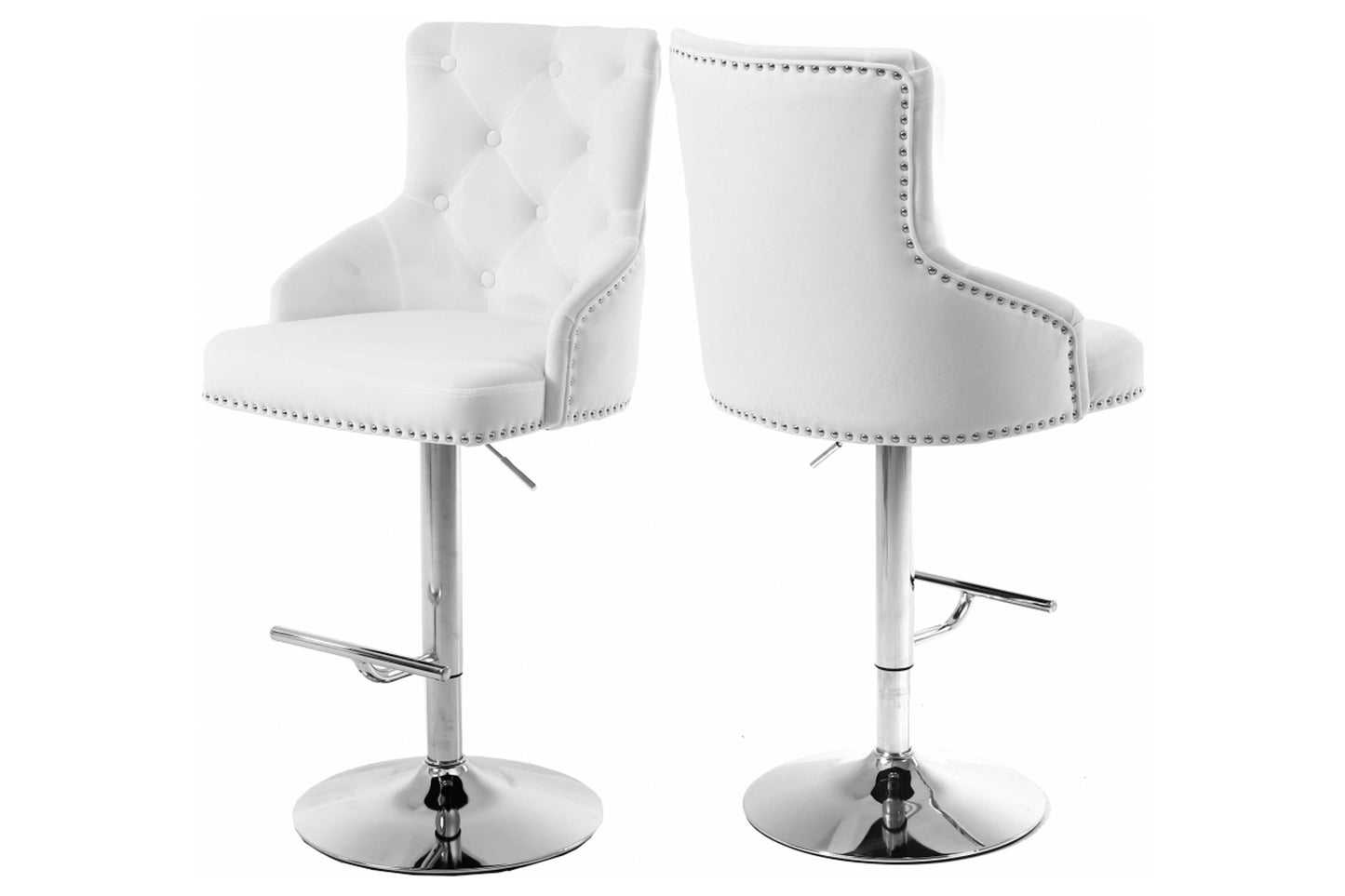 Claude Velvet Adjustable Bar | Counter Stool SKU: 713 - Venini Furniture
