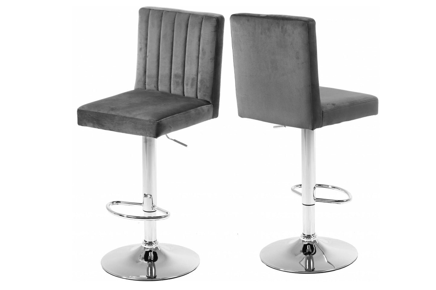 Joel Velvet Adjustable Bar | Counter Stool SKU: 710 - Venini Furniture