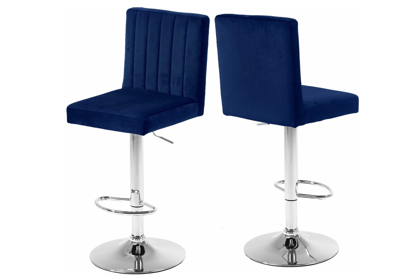Joel Velvet Adjustable Bar | Counter Stool SKU: 710 - Venini Furniture