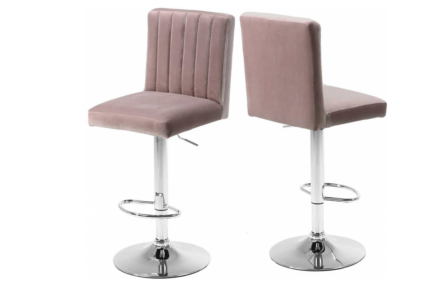 Joel Velvet Adjustable Bar | Counter Stool SKU: 710 - Venini Furniture