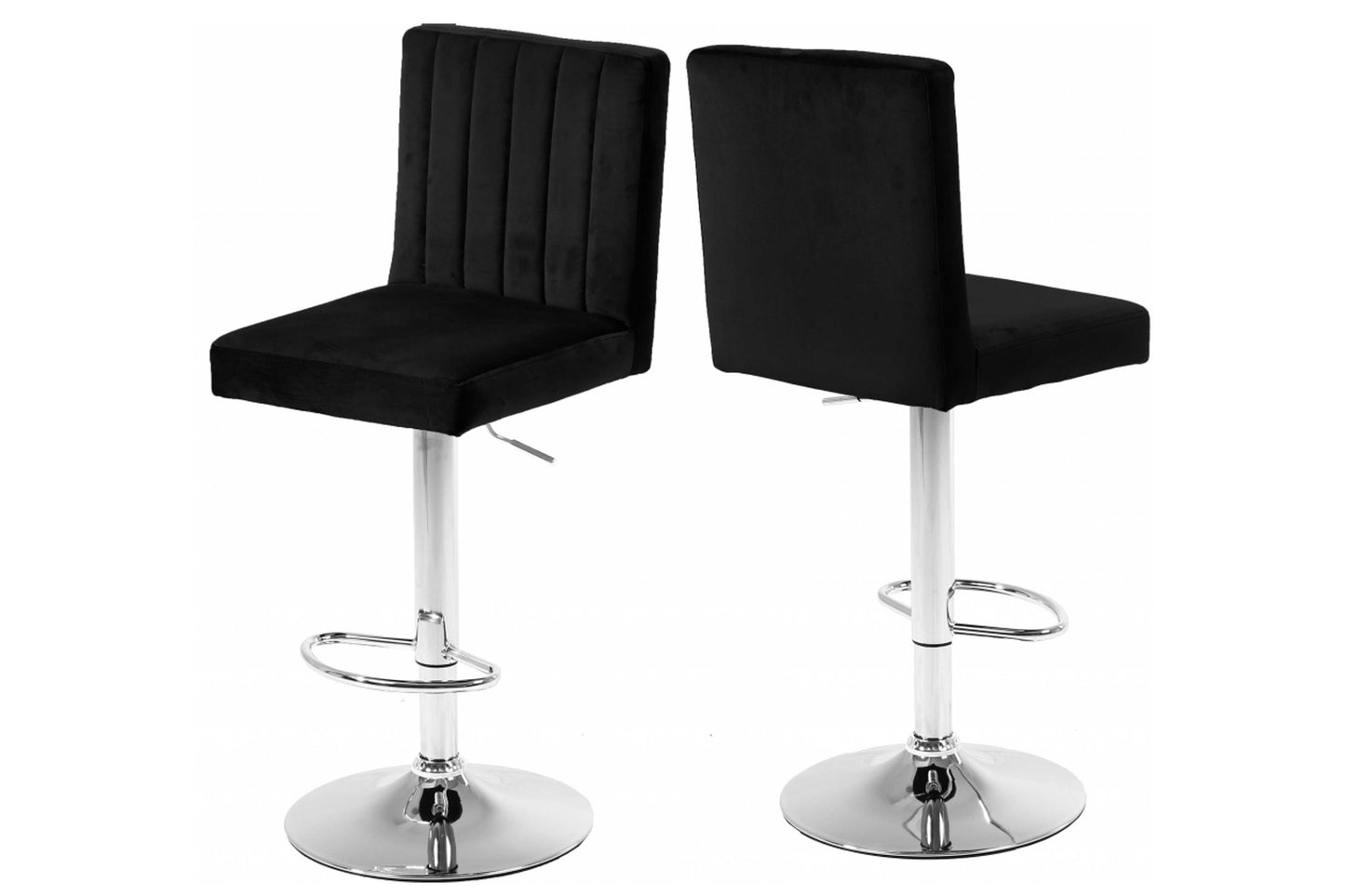Joel Velvet Adjustable Bar | Counter Stool SKU: 710 - Venini Furniture