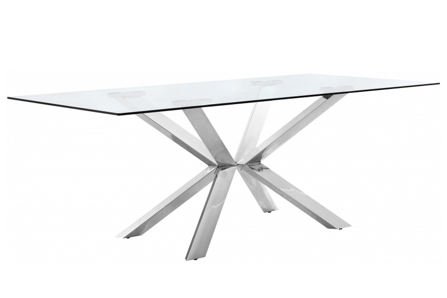 Juno Chrome Dining Table SKU: 732-T - Venini Furniture