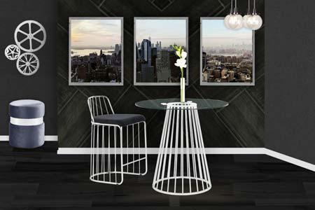 Gio Counter Height Table SKU: 754-T - Venini Furniture