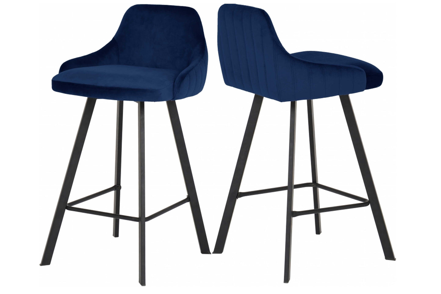 Viviene Velvet Counter Stool SKU: 761 - Venini Furniture