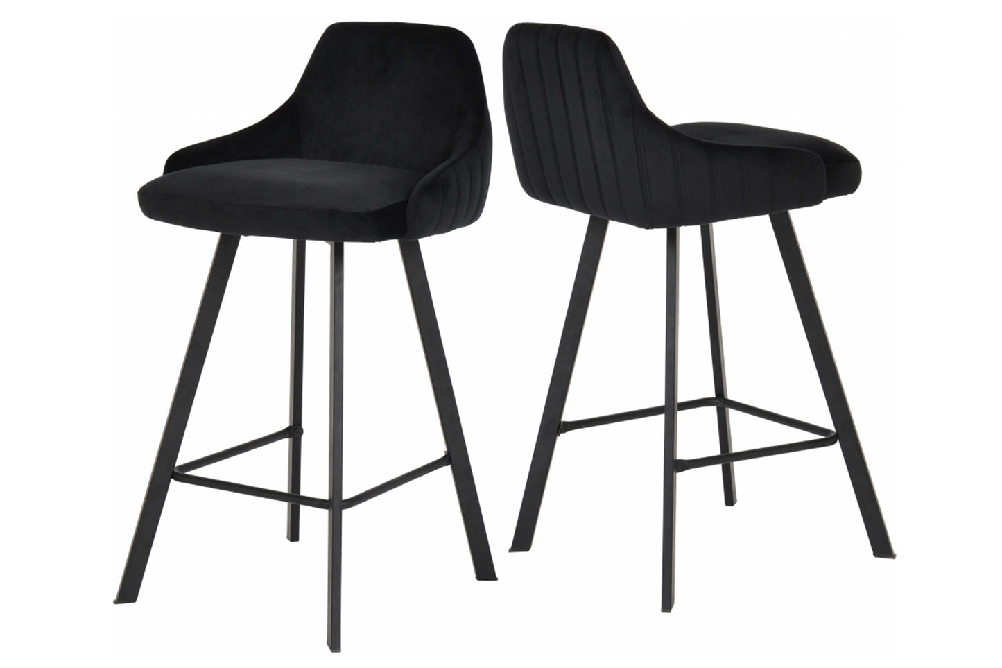 Viviene Velvet Counter Stool SKU: 761 - Venini Furniture
