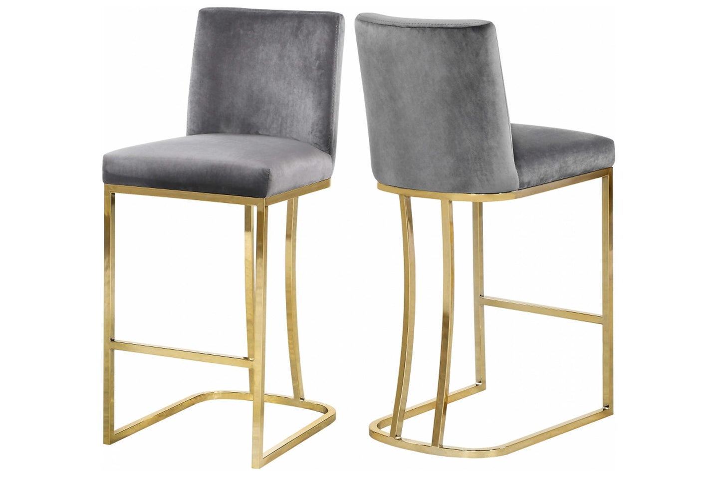 Heidi Velvet Counter Stool SKU: 708-777-C - Venini Furniture