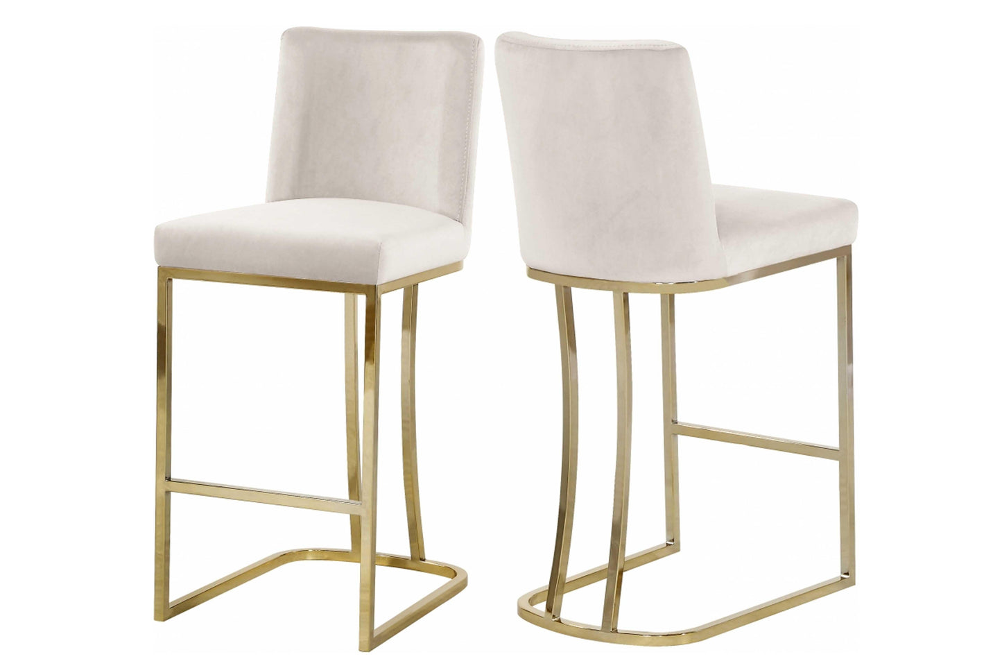 Heidi Velvet Counter Stool SKU: 708-777-C - Venini Furniture