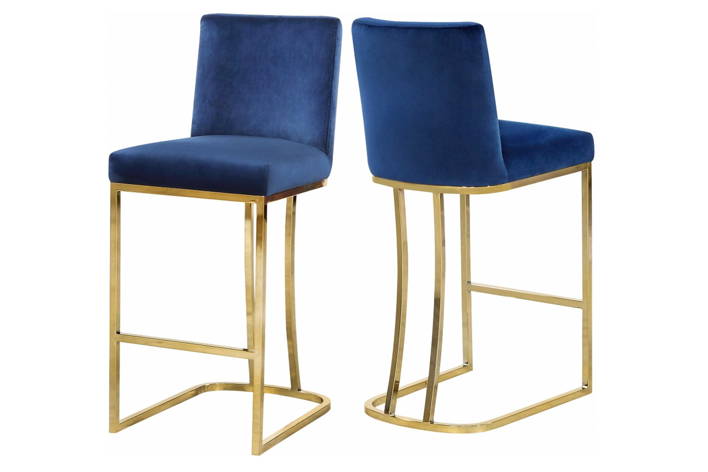 Heidi Velvet Counter Stool SKU: 708-777-C - Venini Furniture