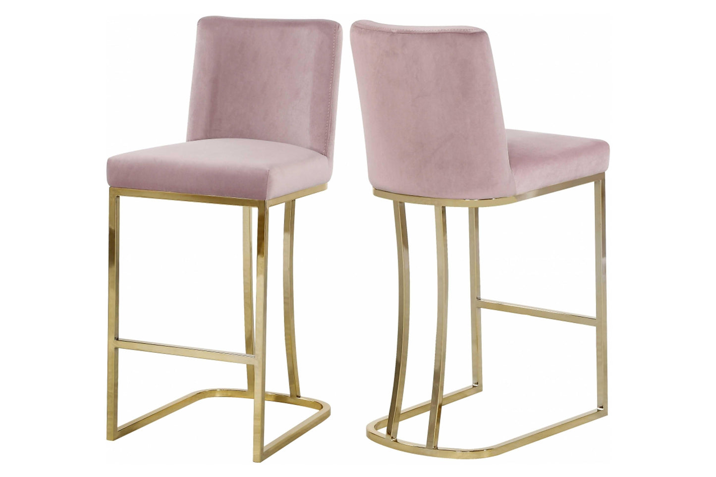 Heidi Velvet Counter Stool SKU: 708-777-C - Venini Furniture