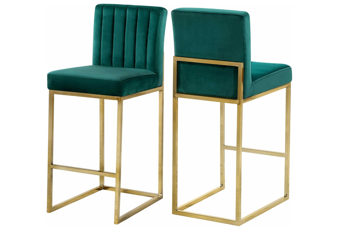 Giselle Velvet Counter Stool SKU: 781-782 - Venini Furniture