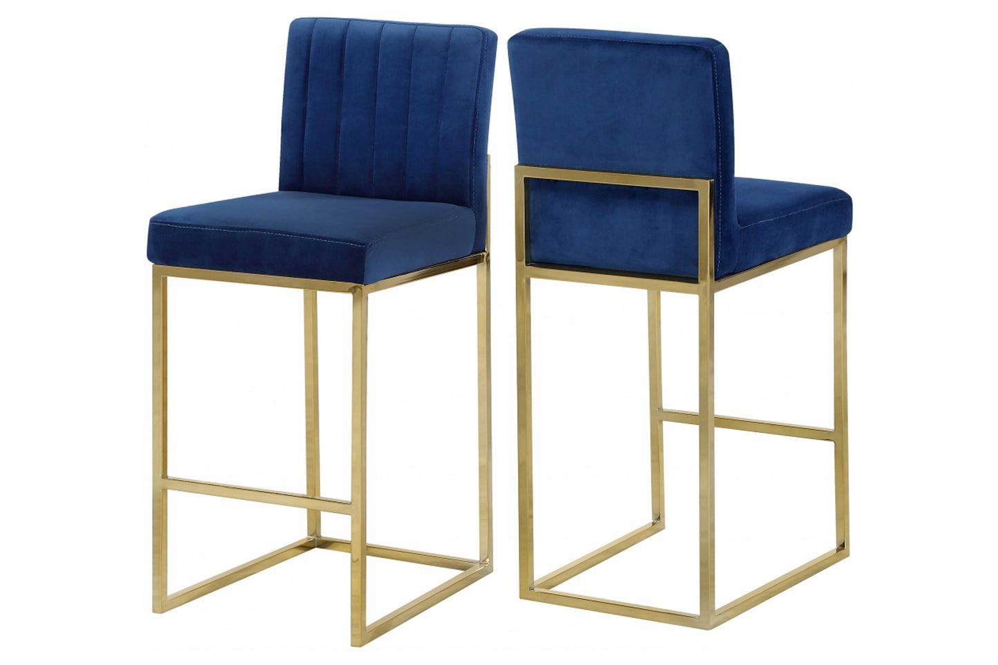 Giselle Velvet Counter Stool SKU: 781-782 - Venini Furniture