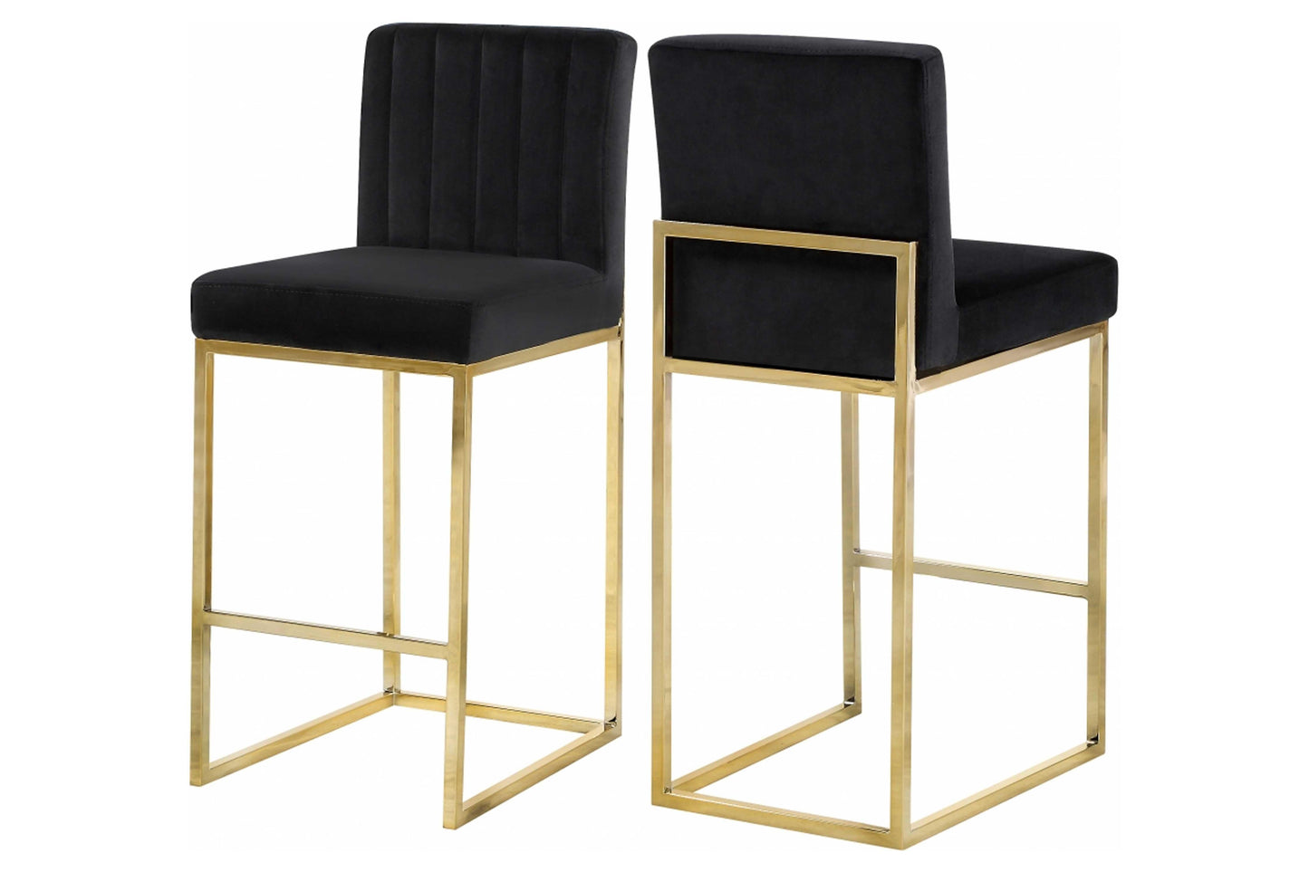 Giselle Velvet Counter Stool SKU: 781-782 - Venini Furniture