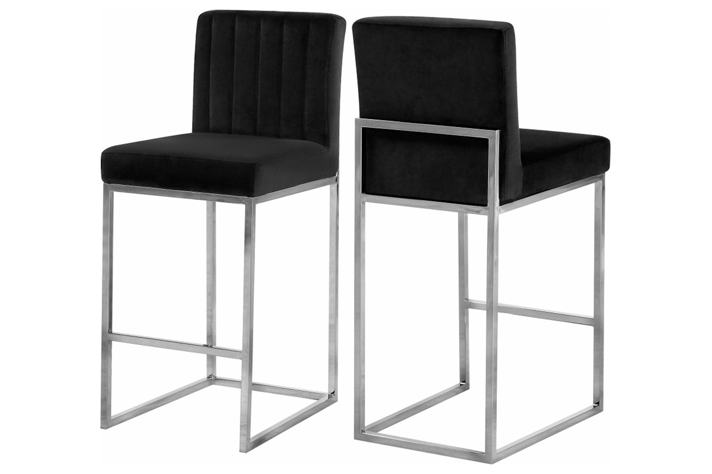 Giselle Velvet Counter Stool SKU: 781-782 - Venini Furniture