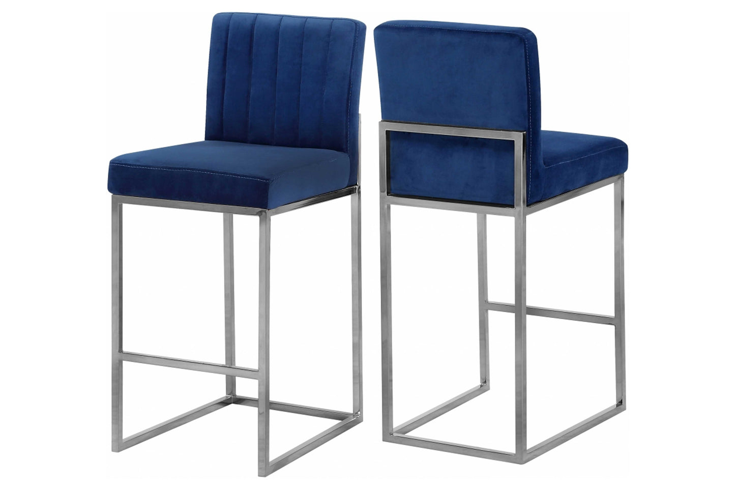 Giselle Velvet Counter Stool SKU: 781-782 - Venini Furniture