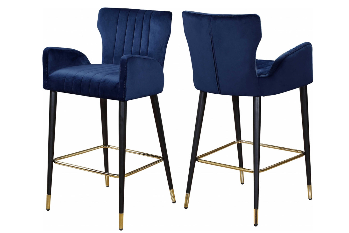 Luxe Velvet Counter Stool SKU: 792-C - Venini Furniture