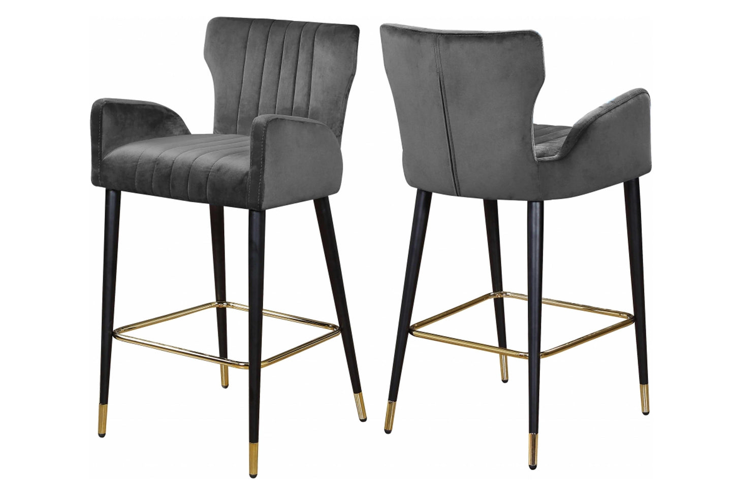 Luxe Velvet Counter Stool SKU: 792-C - Venini Furniture