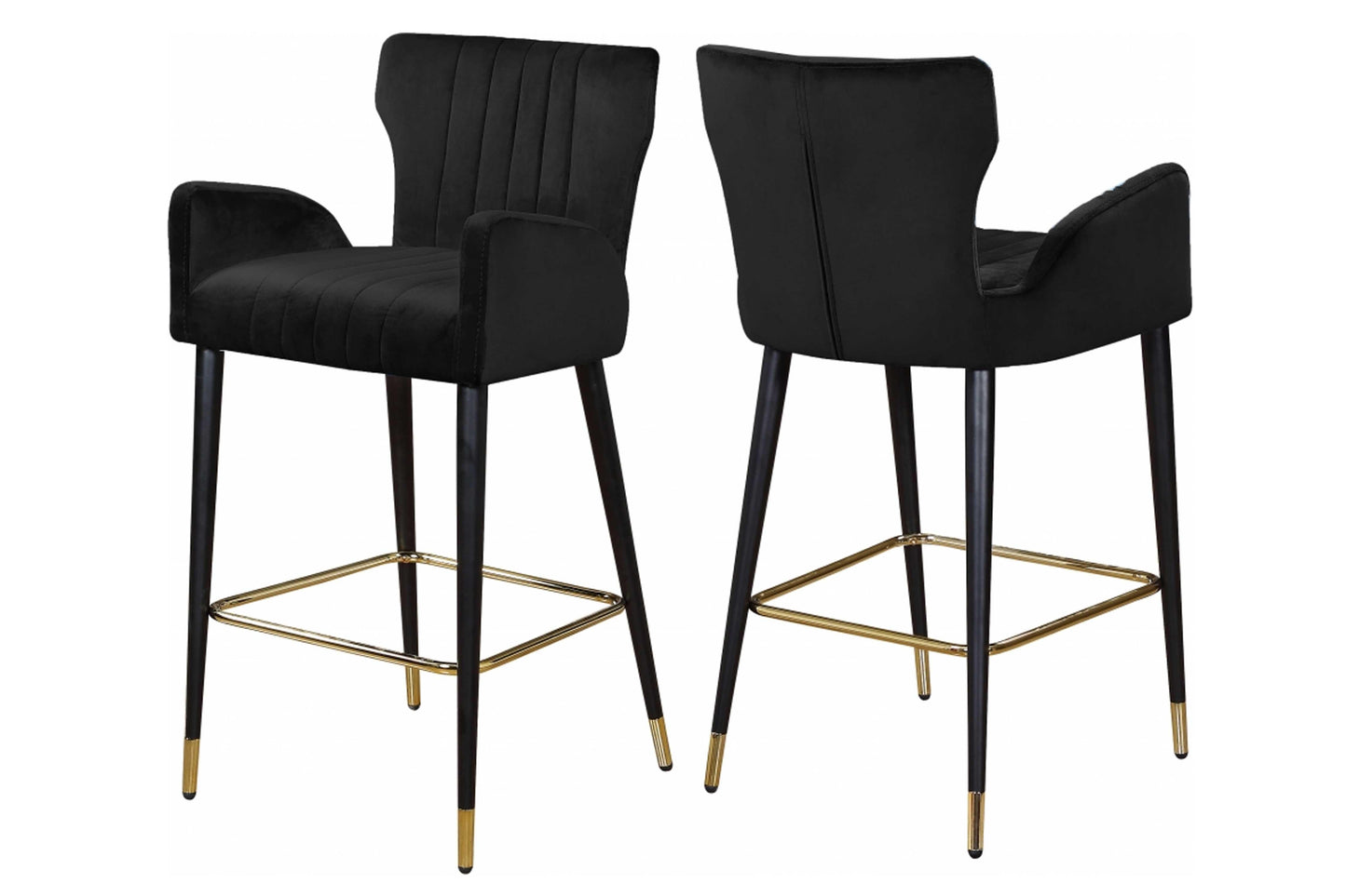 Luxe Velvet Counter Stool SKU: 792-C - Venini Furniture