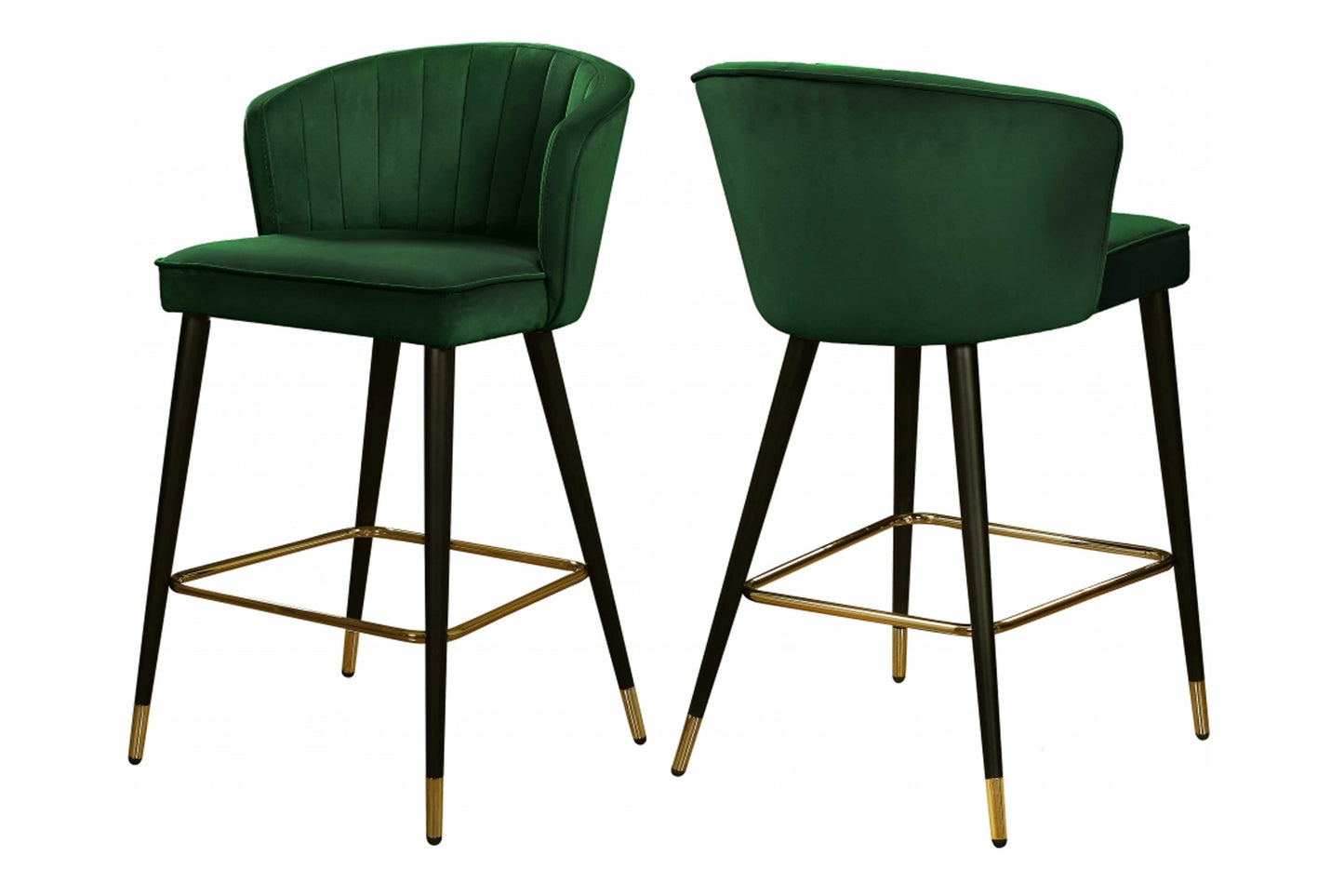 Cassie Velvet Counter Stool SKU: 793-C - Venini Furniture