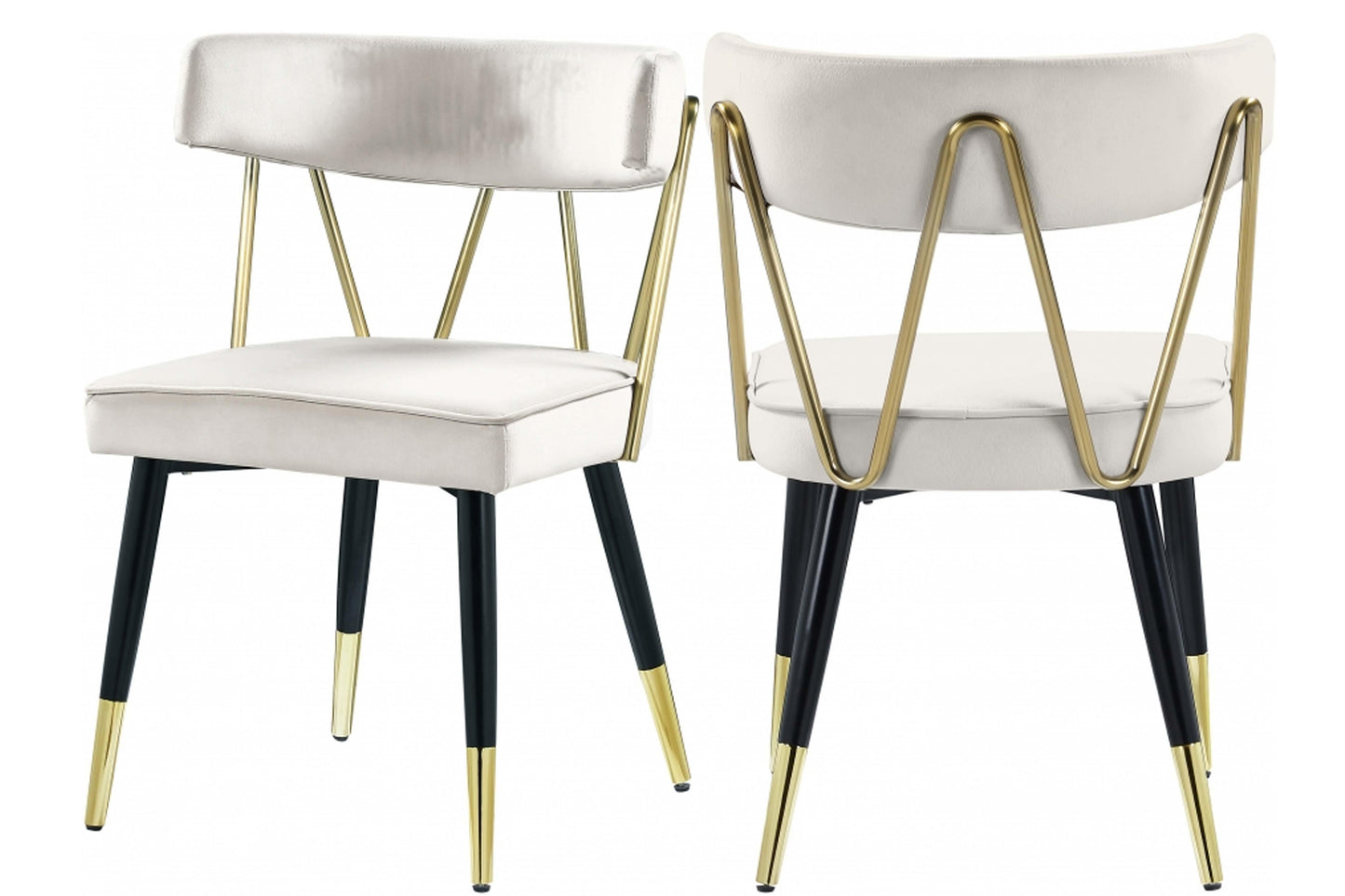 Rheingold Velvet Dining Chair SKU: 854-C - Venini Furniture
