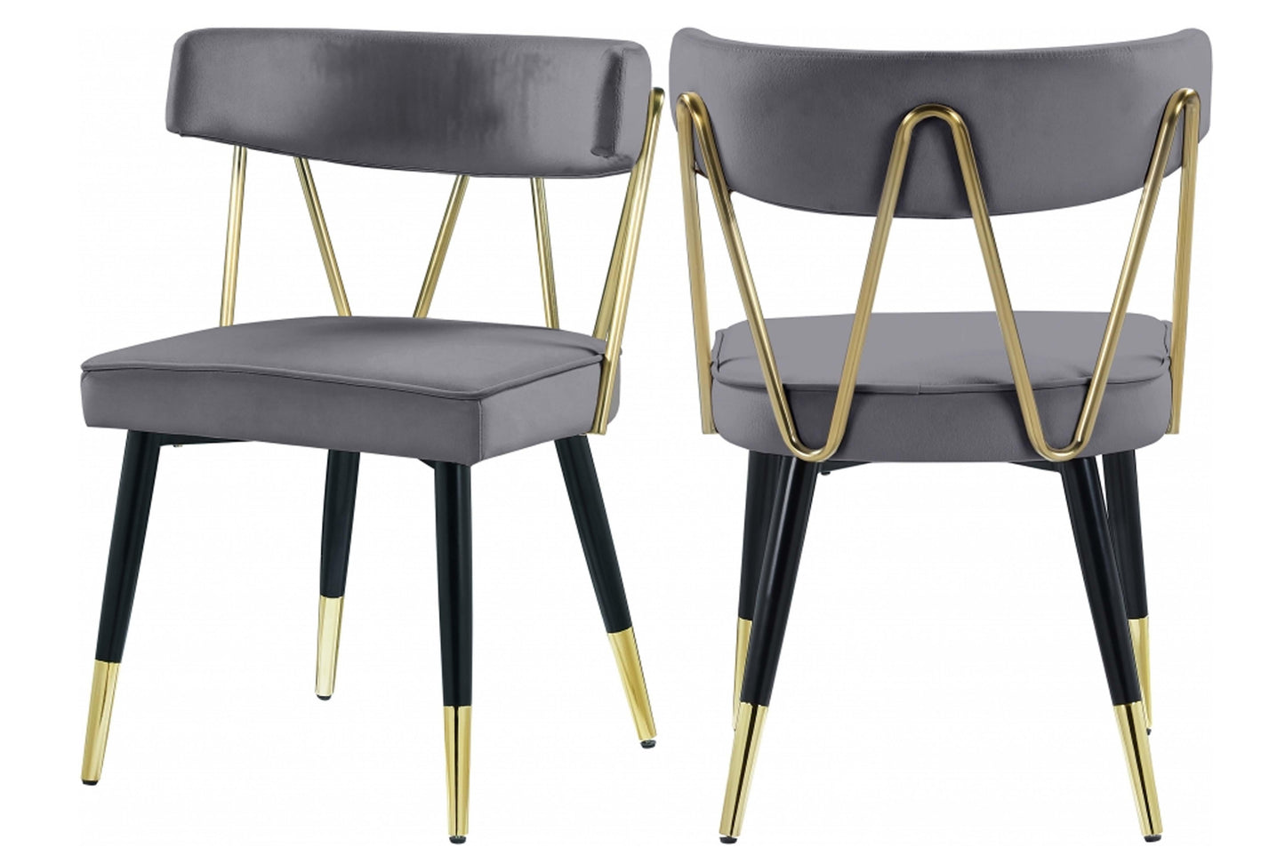 Rheingold Velvet Dining Chair SKU: 854-C - Venini Furniture