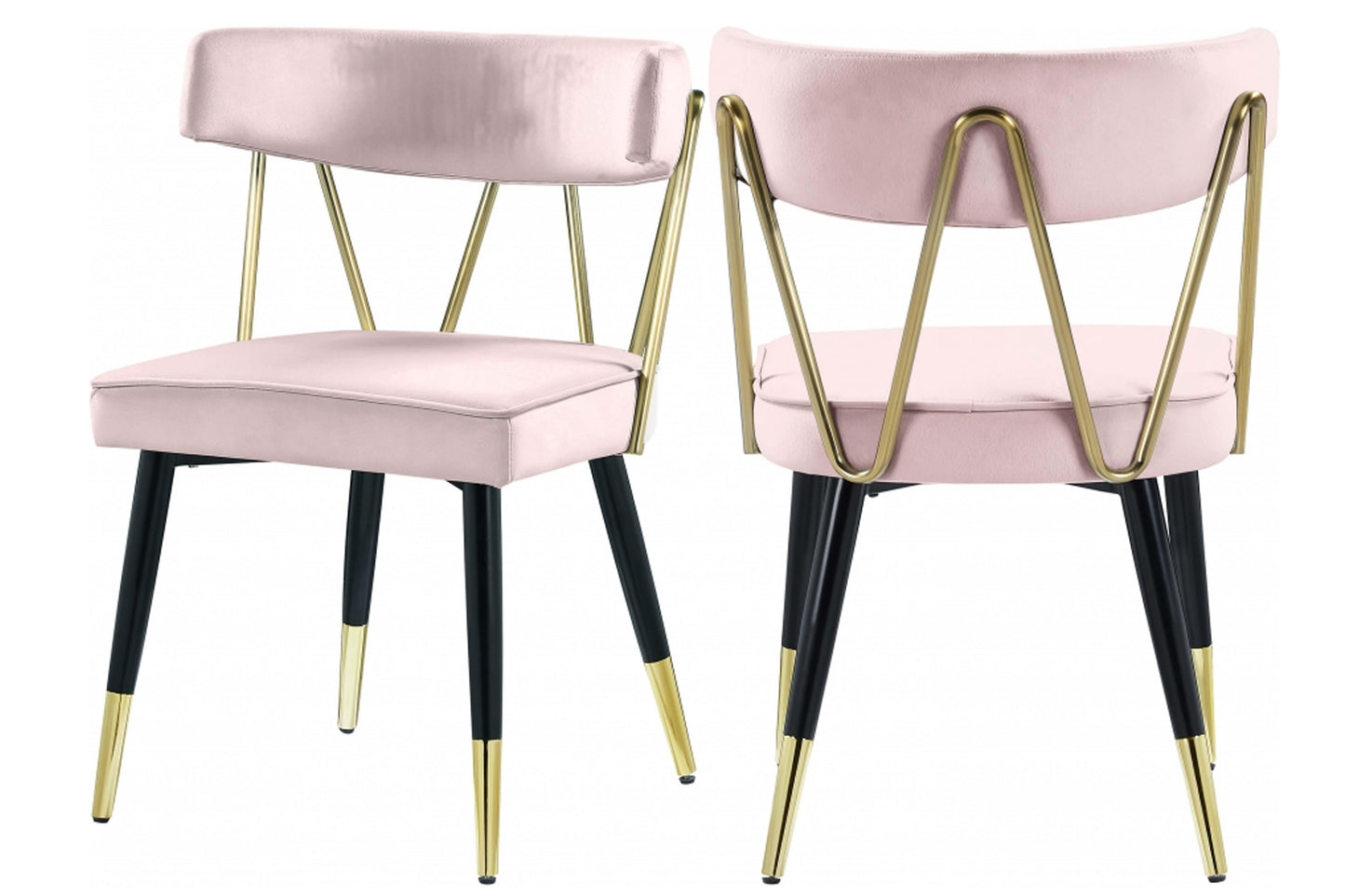 Rheingold Velvet Dining Chair SKU: 854-C - Venini Furniture