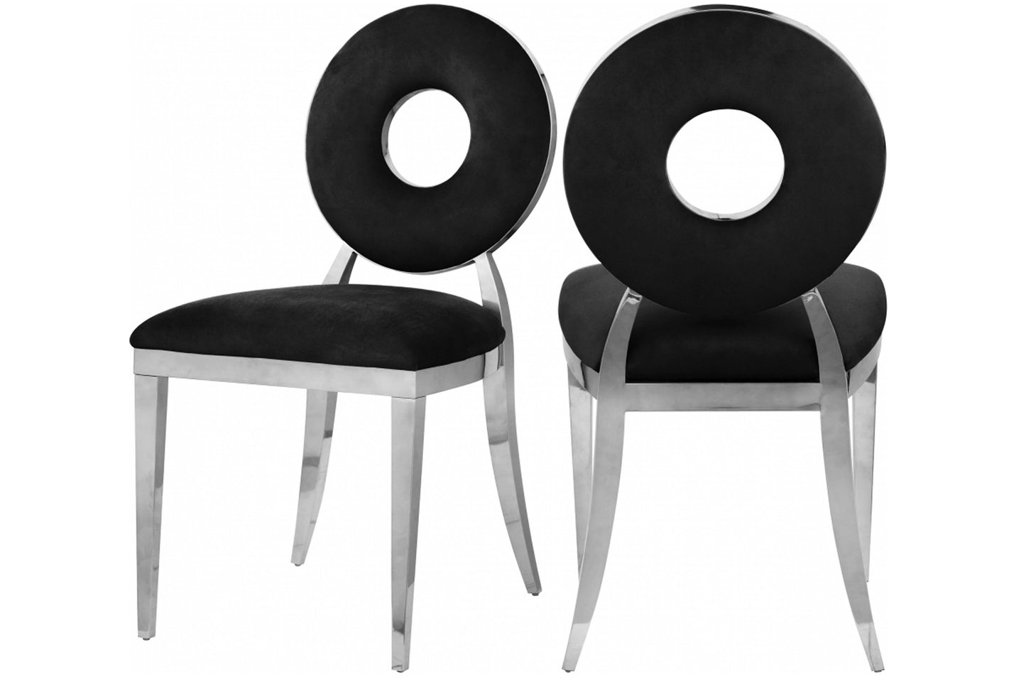 Carousel Velvet Dining Chair SKU: 859-C - Venini Furniture