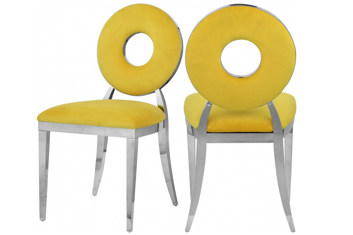 Carousel Velvet Dining Chair SKU: 859-C - Venini Furniture