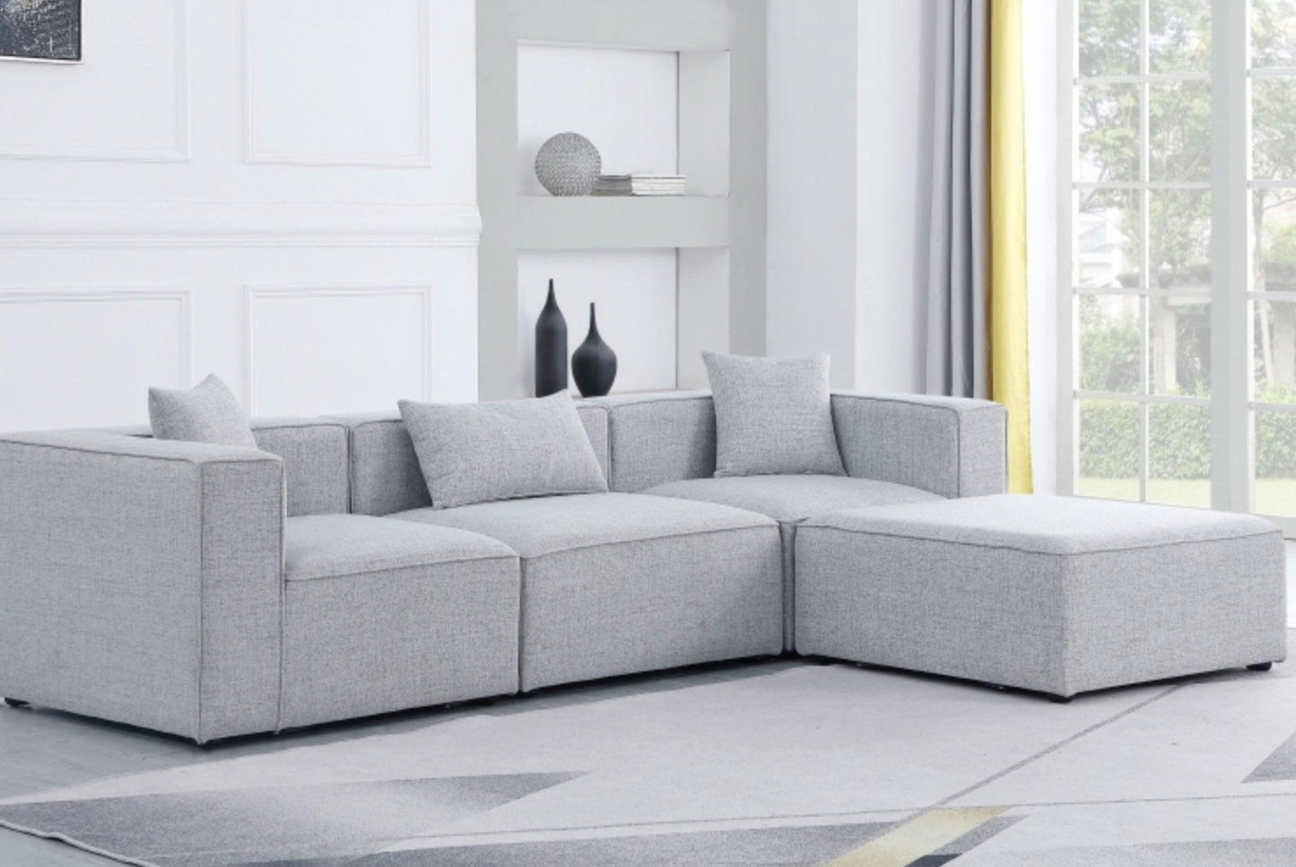 Cube Modular Sectional SKU: 630-Sec4A - Venini Furniture